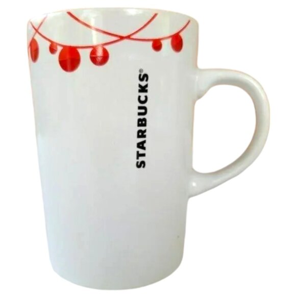 Starbucks Other - Starbucks Coffee Mug 2012 Christmas Mug Red Ornaments White Background 10.8 oz.